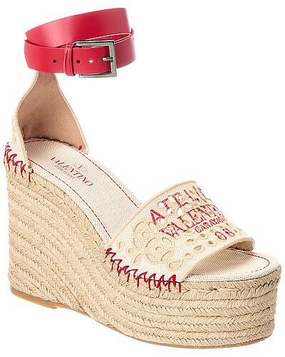 VLogo Signature Canvas Sandal | Rue La La