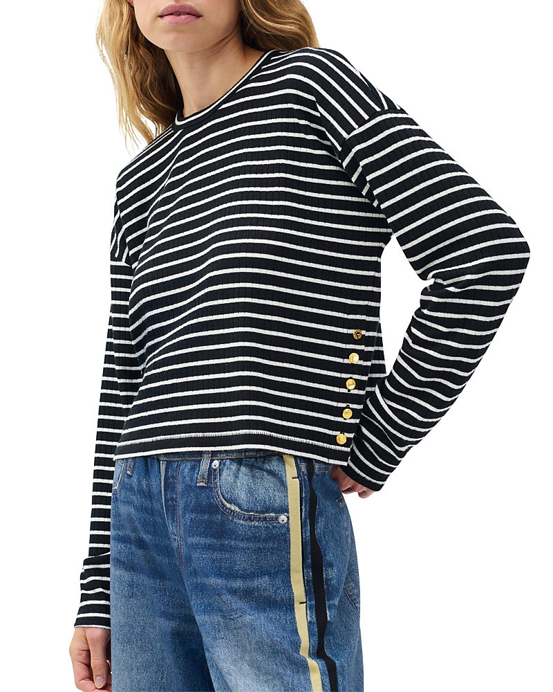 rag & bone The Knit Stripe Crewneck Pullover | Bloomingdale's (US)