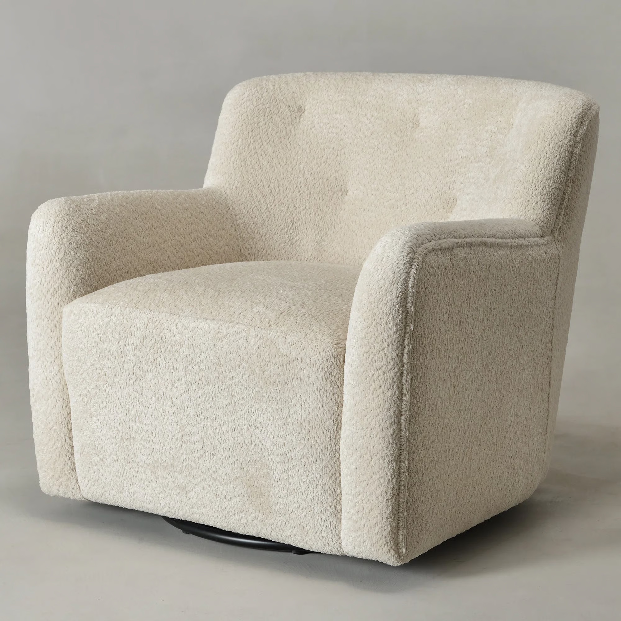 Fae Chenille Upholstered Swivel Armchair | Wayfair North America