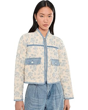 [BLANKNYC] womens Love Song Floral Quilted Jacket | Amazon (US)