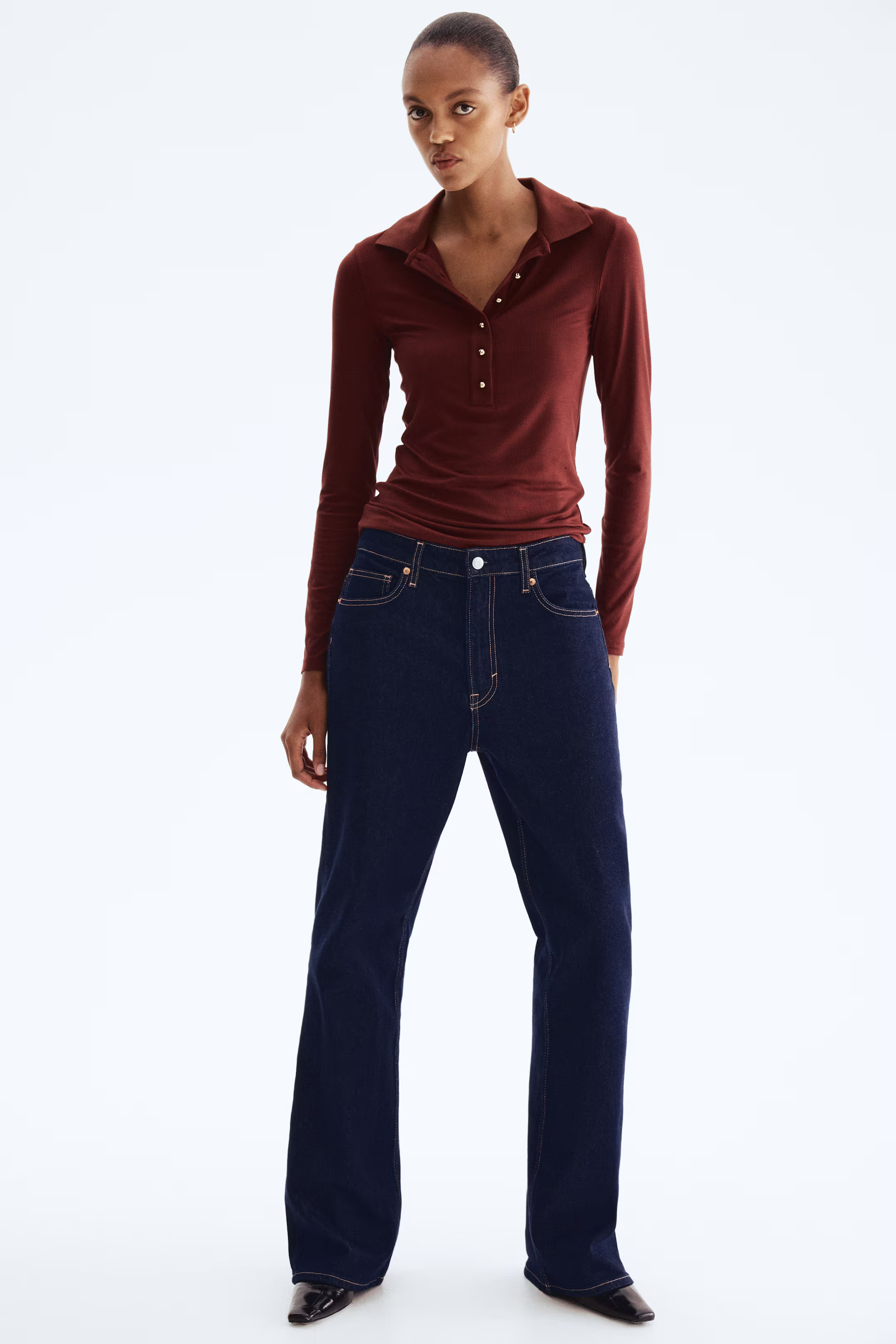 Rib-Knit Polo Shirt | H&M (US + CA)