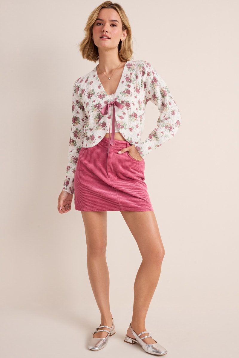 Kathie Floral Cardigan | Francesca's
