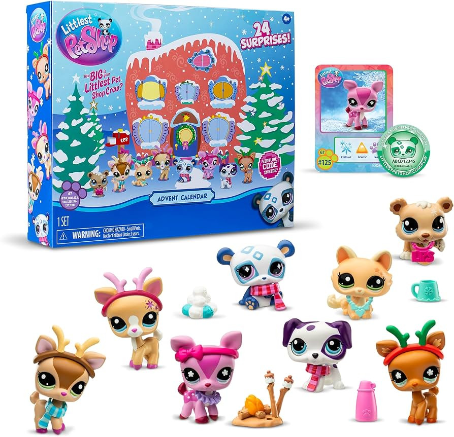 Littlest Pet Shop - Advent Calendar 2024 - LPS Gen 7, Authentic Mystery Figures, Surprise Collect... | Amazon (US)