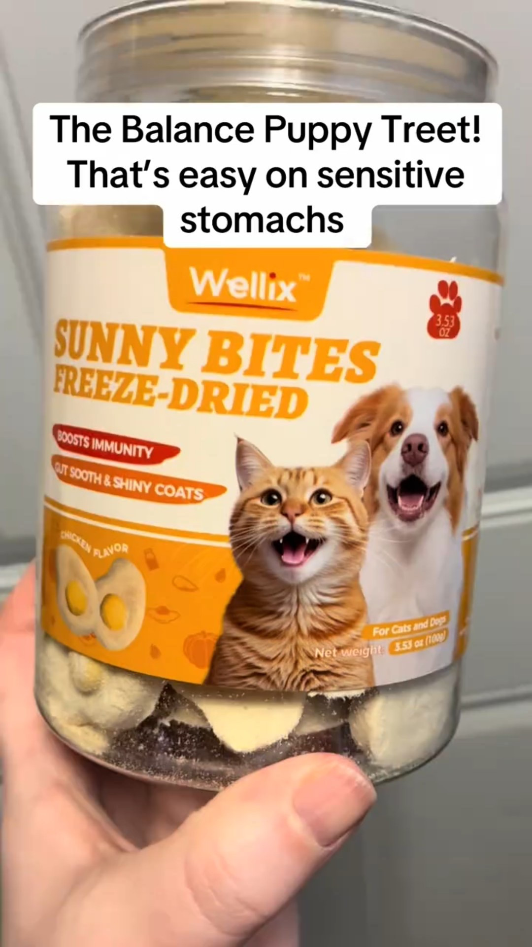 Looking for the best treats for your puppy? 🐕💛
Wellix Sunny Bites Freeze-Dried Chicken, Egg Yolk & Goat Milk formula supports immune system, digestion, and healthy skin & coat — all in one bite!
Great for training, rewards & sensitive stomachs.

#LTKHome #LTKfoodie