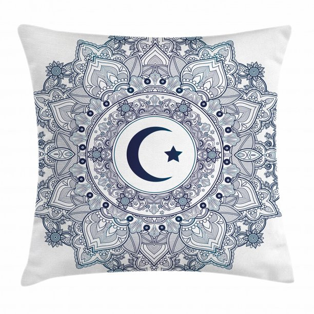 Moon Throw Pillow Cushion Cover, Islamic Symbol in Eastern Design Ramadan Celebrations Vintage Ci... | Walmart (US)