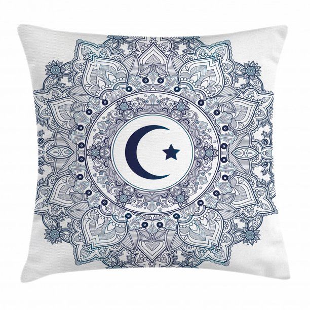 Moon Throw Pillow Cushion Cover, Islamic Symbol in Eastern Design Ramadan Celebrations Vintage Ci... | Walmart (US)