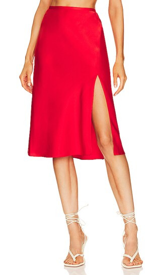 Connor Skirt in Bright Red | Revolve Clothing (Global)