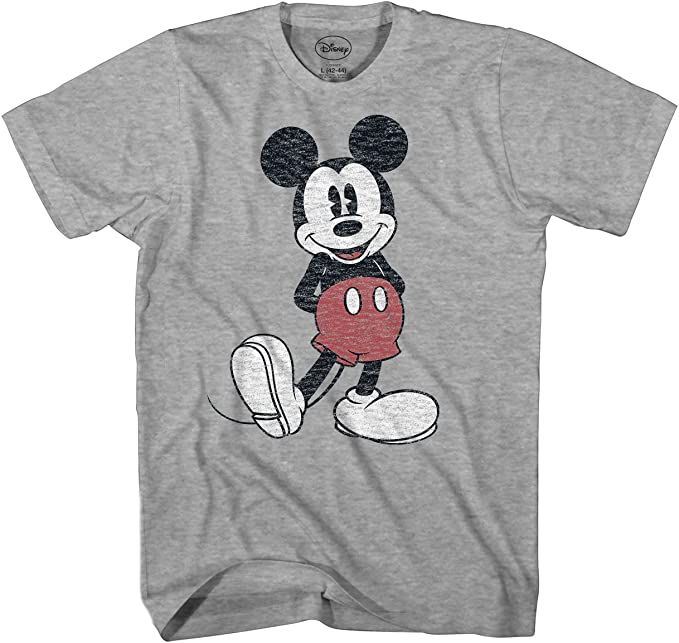 Disney Men's Full Size Mickey Mouse Distressed Look T-Shirt | Amazon (US)