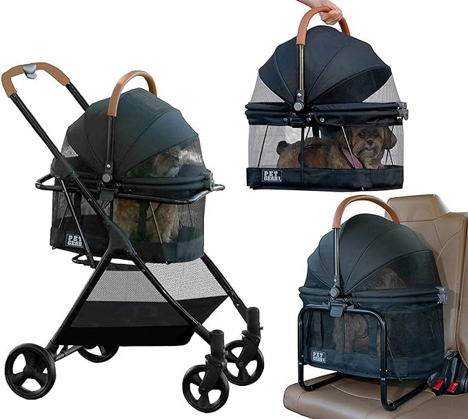 Pet Gear 3-in-1 Travel System, View 360 Stroller Converts to Carrier and Booster Seat with Easy C... | Amazon (US)