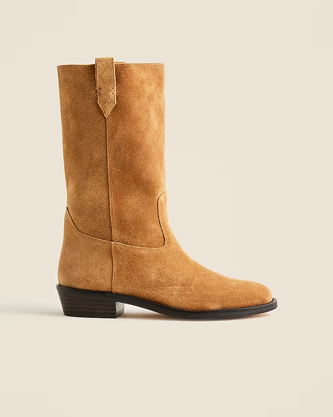 Midcalf boots in suede | J. Crew US