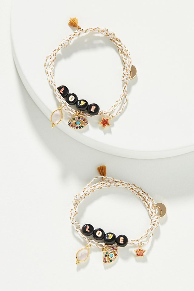 Love String Charm Bracelets | Anthropologie (US)