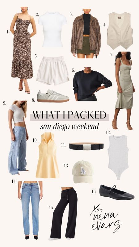 What I packed for a weekend in San Diego 💛


Travel outfit 
Dinner outfit 
Casual outfit 
Spring outfit 


#LTKfindsunder100 #LTKstyletip #LTKtravel