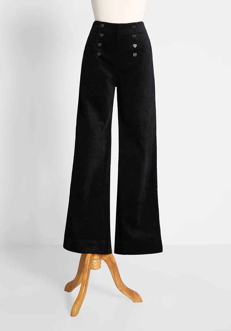 Heart of A Sailor Corduroy Wide-Leg Pants | ModCloth