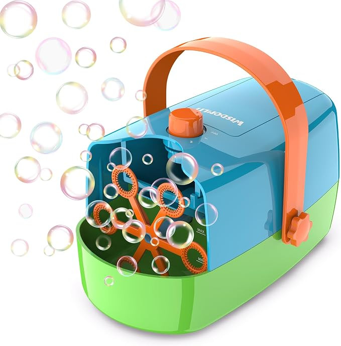 Bubble Machine, 3-in-1 Bubble Maker, Bubble Blower with 3 Bubble Wheels, Make Small | Medium | Bi... | Amazon (US)