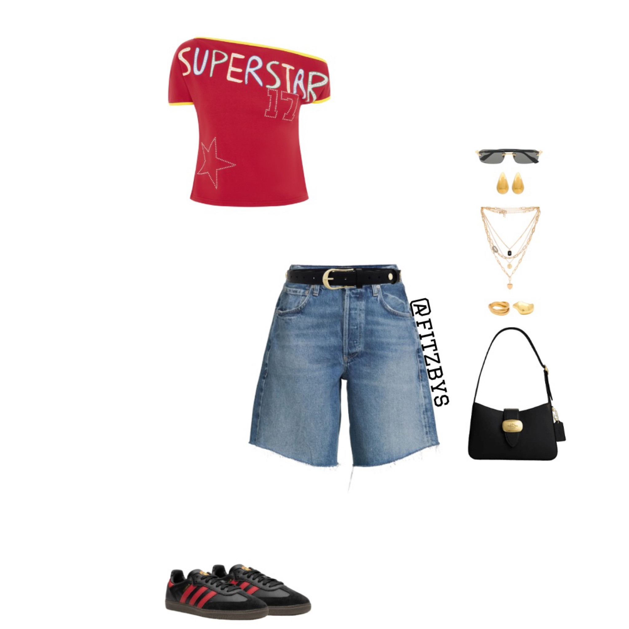 Cute summer outfit off shoulder+ jorts

With jean top, red off shoulder top, red summer top, cute top, superstar top, citizen of humanity jorts , jorts, jeans shorts, blue jorts, denim shorts, jorts outfit, Bermuda shorts, shorts outfit, adidas samba , samba sneakers, black and red samba sneakers, black sunglasses, coach black shoulder bag, gold jewelry, summer clothes, summer outfits, vacation outfit, concert outfit, outfit idea, style tip, spring outfit. Cute top, jorts, cute jorts outfit, Trendy outfit, 2024 outfit ideas, cute summer outfit. 

#virtualstylist #outfitideas #outfitinspo #trendyoutfits # fashion #cuteoutfit #summeroutfit #samba #jorts #denimshorts  #summerclothes #summerstyle #cutesummeroutfit 

#LTKstyletip #LTKshoes #LTKsummer
