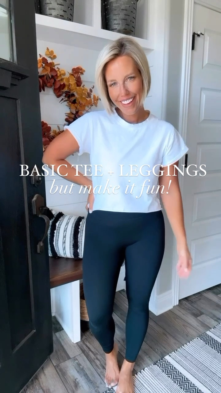 Styling a basic white tee and leggings for fall is the best!!!! I love this comfy, laid back style most of all!!!!!
⬇️⬇️⬇️
White tee TTS size small (more of a fitted tee)
Plaid top (plus size OX)
Leggings TTS size small
Sandals sized up 1/2 size 

#LTKVideo #LTKFindsUnder50 #LTKStyleTip