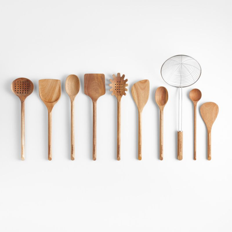 Crate & Barrel Acacia Wood Utensils | Crate & Barrel | Crate & Barrel
