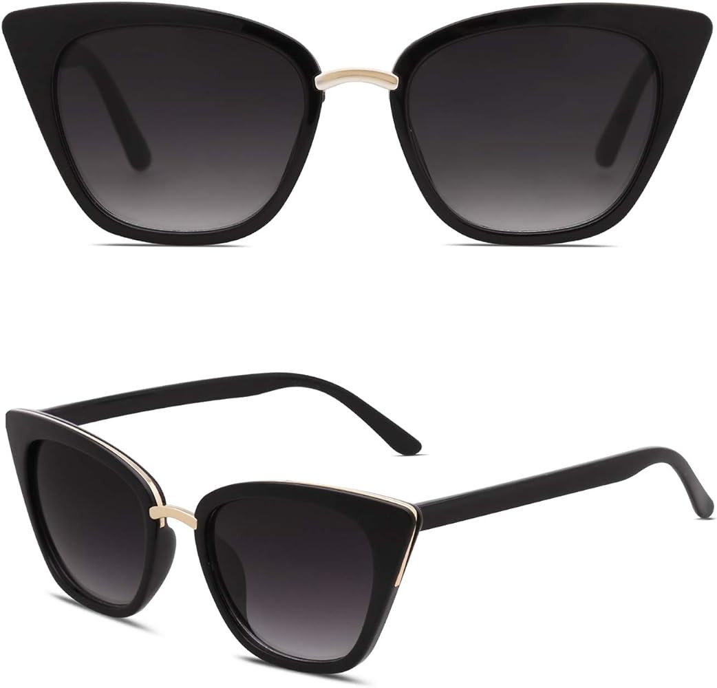 SOJOS Cat Eye Designer Sunglasses Fashion UV400 Protection Glasses SJ2052 | Amazon (US)
