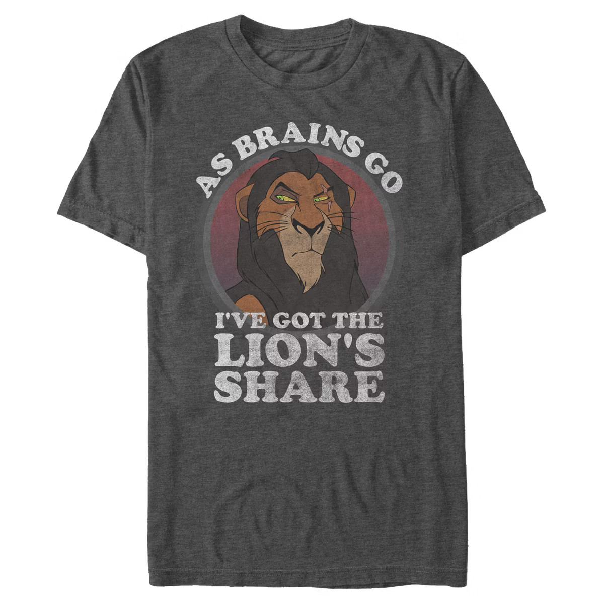 Men's Lion King Scar Lion's Share Brains T-Shirt | Target