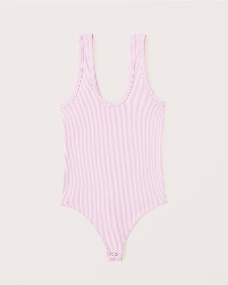 Women's Seamless Rib Fabric Scoopneck Bodysuit | Women's Tops | Abercrombie.com | Abercrombie & Fitch (US)