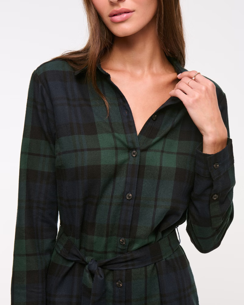 Flannel Shirt Dress | Abercrombie & Fitch (US)