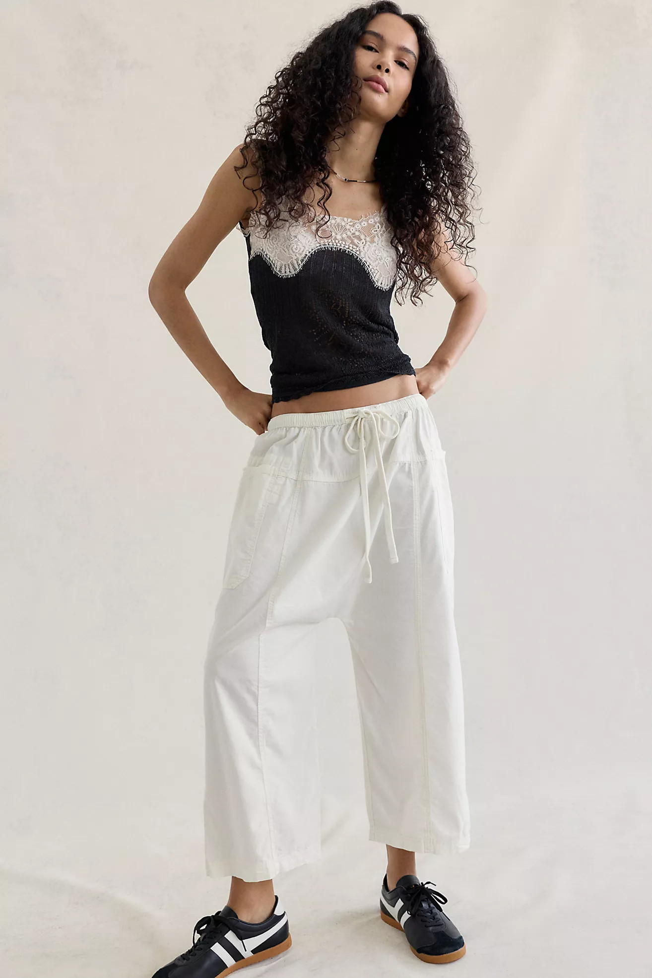Need You Now Solid Cotton-Poplin Harem Pants | Free People (Global - UK&FR Excluded)