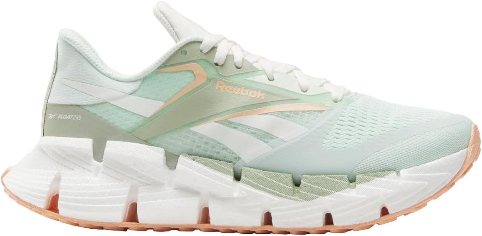 Amazon.com | Reebok Women's Floatzig 1 Sneaker, Aqua Dust/Vintage Green/Peach Glow, 9 | Fashion S... | Amazon (US)