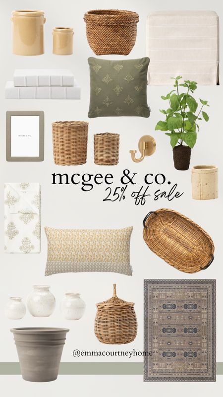 McGee and co 25% off sale for Memorial Day. Great deals on decor and furniture 

🇨🇦 decor ships to Canada but I don’t believe that furniture does 

#LTKSeasonal #LTKhome #LTKsalealert