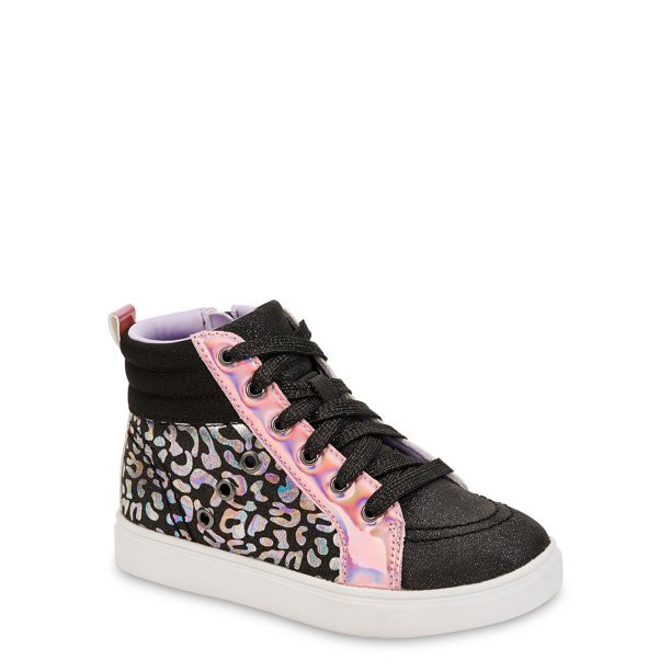 Wonder Nation Lucky Leopard Athletic High-Top Sneaker (Little Girls & Big Girls) | Walmart (US)