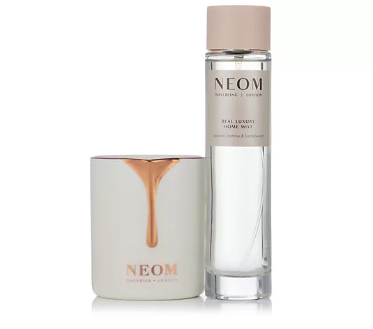 NEOM Wellbeing Intensive Skin Treatment Candle & Pillow Mist - QVC UK | QVC UK