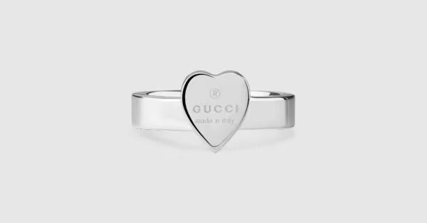 Heart ring with Gucci trademark | Gucci (US)