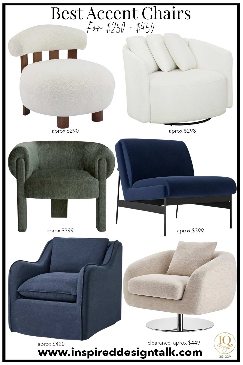 Accent Chair ideas for $250-$450. Update your living room, bedroom, office, foyer, and more in style. Love the boucle chair, slipper chair, barrel chair, wood upholstered chair, and swivel chairs so much!! 
Email 12-30-25
 

 #LTKmomlife #LTKOver40 #LTKHome