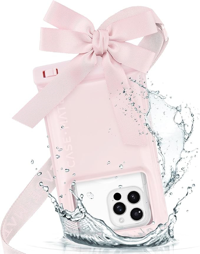 Case-Mate IP68 Waterproof Large Phone Pouch with Bow Design - Travel Beach Cruise Ship Essentials... | Amazon (US)