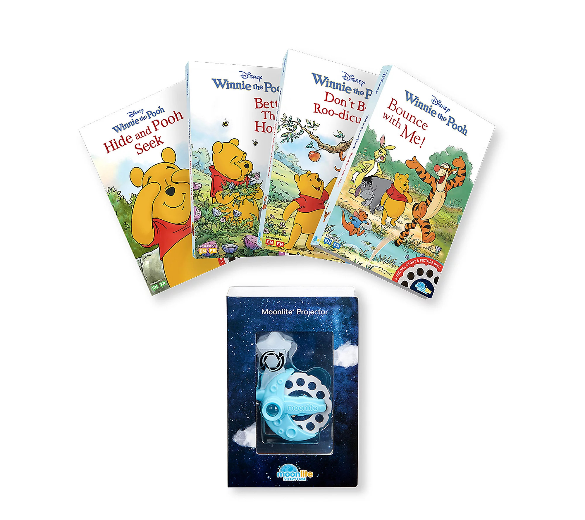 Moonlite Winnie The Pooh 4 Story Collection wit h Projector | QVC