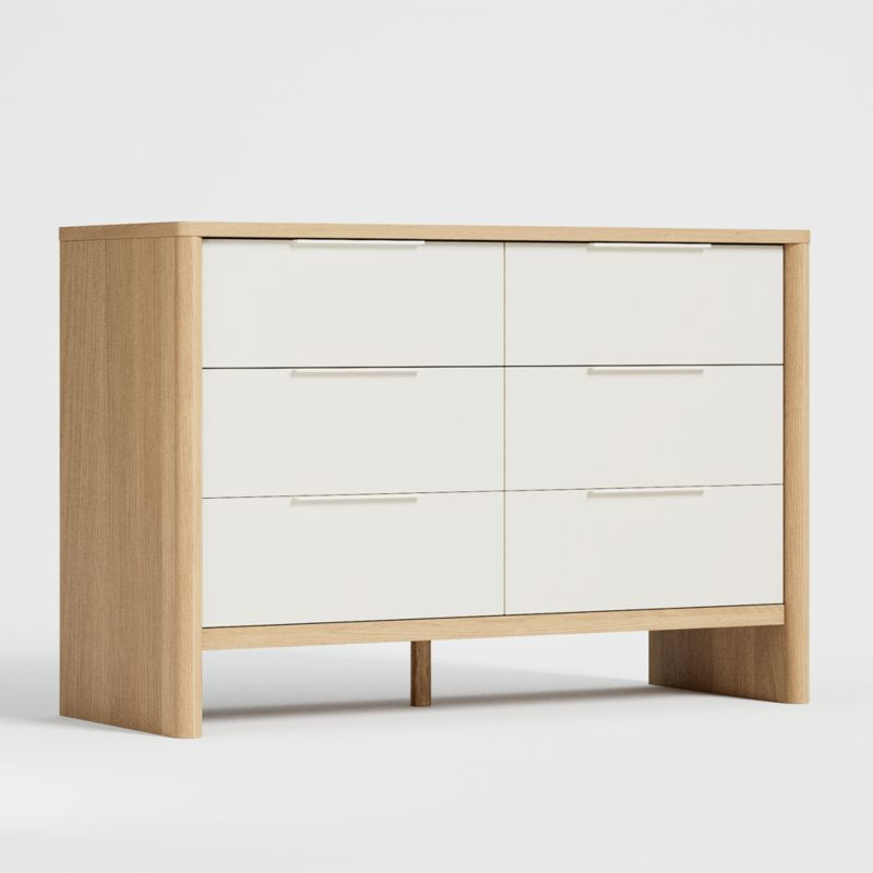 Redondo Kids Wide Two-Tone Dresser | Crate & Kids | Crate & Barrel