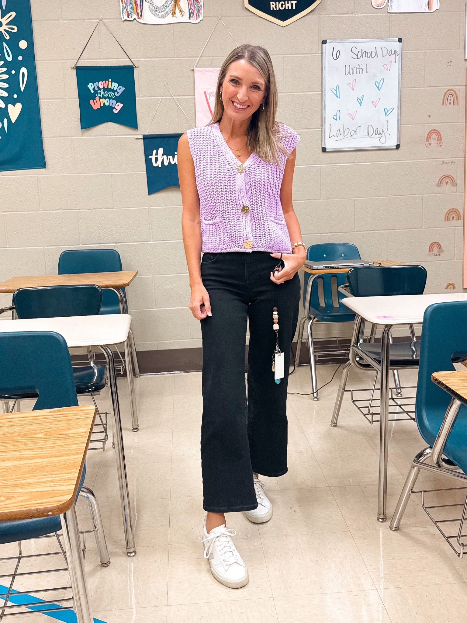 Teacher fit of the day! Feat my fav Madewell black jeans and my most comfy veja sneakers 

#LTKWorkwear #LTKxMadewell #LTKFindsUnder100