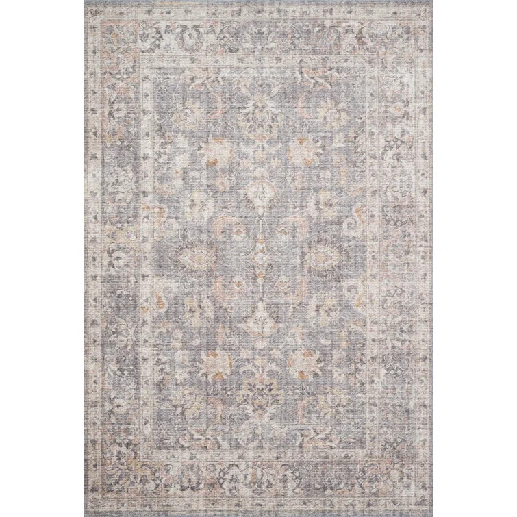 Gelo Oriental Gray/Peach Area Rug | Wayfair North America