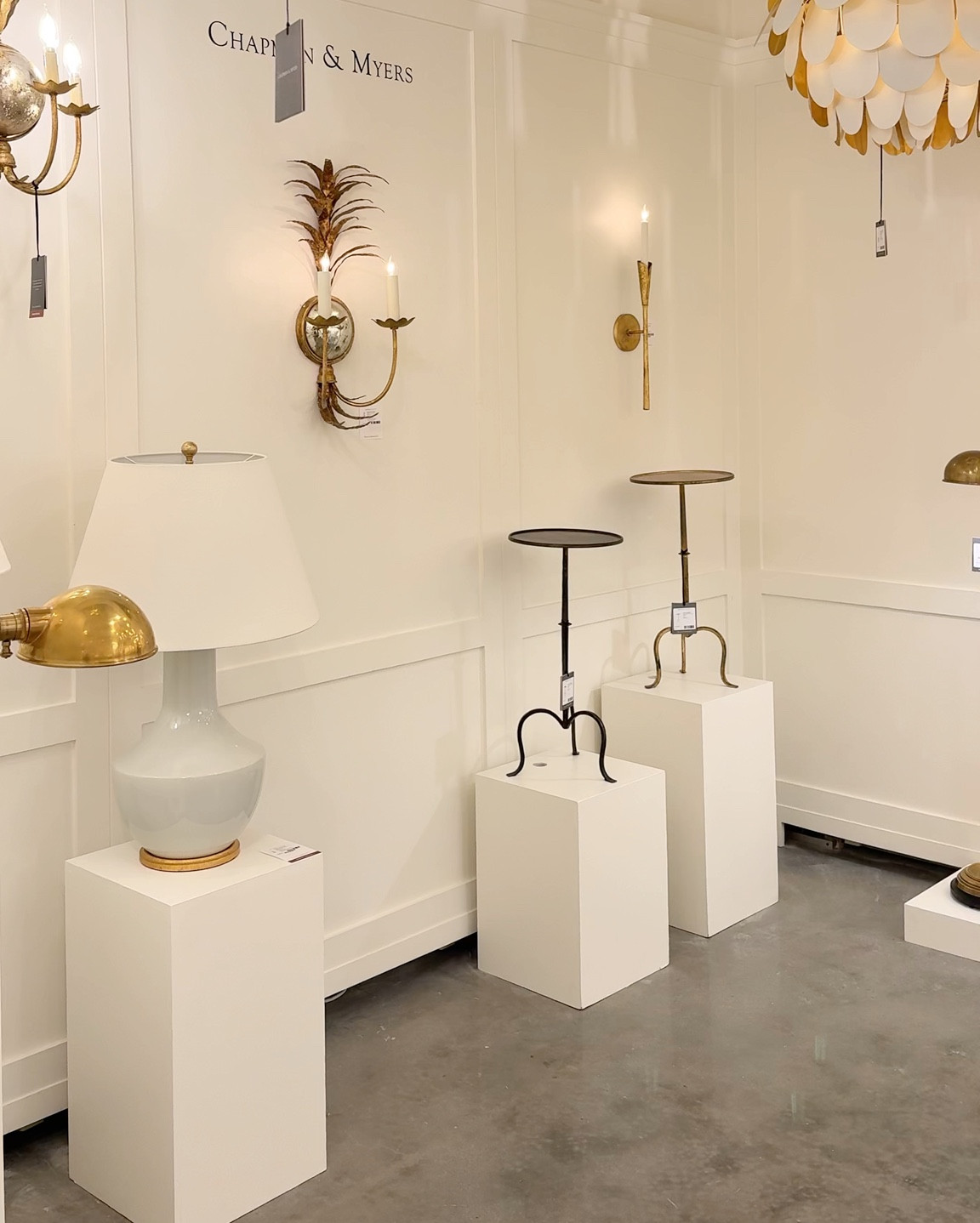 All the new and beloved lighting selections at Visual Comfort — see the newest table lamps, lampshades, chandeliers and sconces at High Point Market’s showroom! 

For more of my visit to this Fall’s High Point Furniture Market (open to designer’s only), head over to my Instagram page @garden_and_grace ✨ sharing all the home decor inspiration