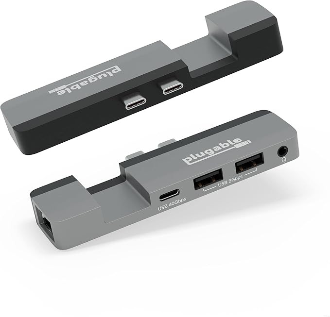 Plugable 5-in-1 USB C Hub for MacBook Pro & Air M1/M2/M3/M4/M5 - Thunderbolt 4 Compatible, MagSaf... | Amazon (US)