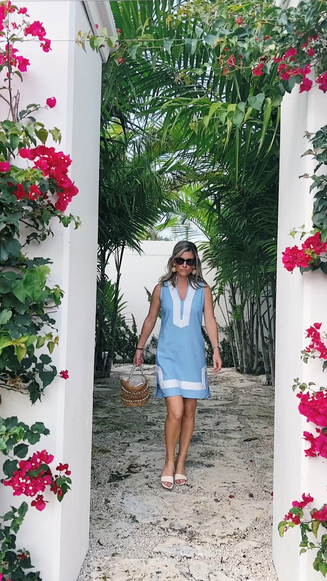 Cornflower blue and linen ❤️ Love the color of this dress and the structured collar. 

#LTKSeasonal #LTKFind #LTKtravel