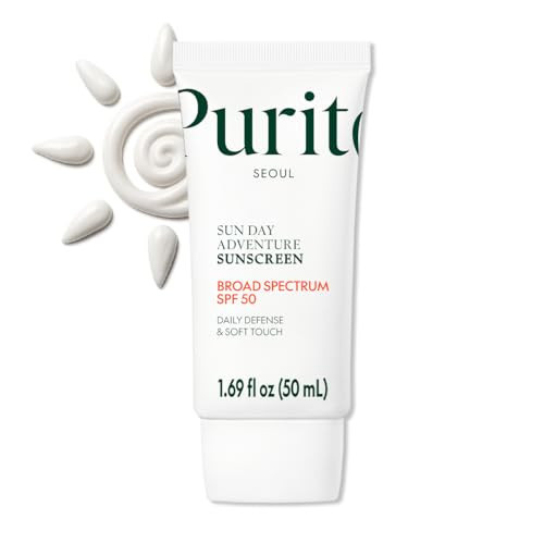 PURITO Korean Sunscreen SPF 50 | Lightest Texture, No White Cast, Broad Spectrum UVA/UVB | Oil-Free, Vegan, For All Skin Types | Daily Lightweight Sun Protection | Korean Skincare, 50mL 1.69 fl.oz | Amazon (US)