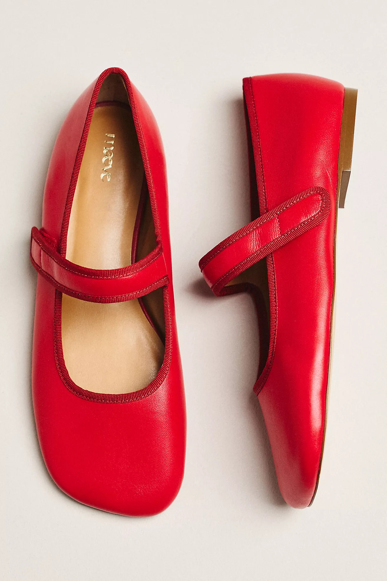 Maeve Square-Toe Mary Jane Flats | Anthropologie (US)