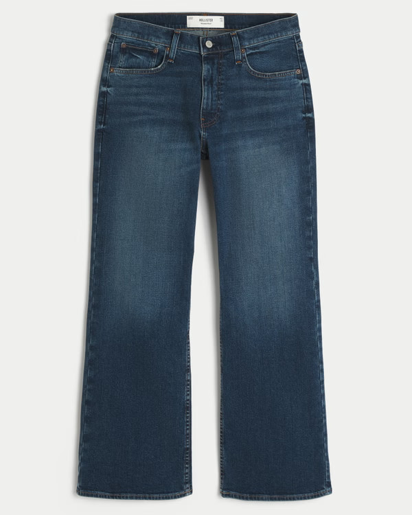 Dark Wash Relaxed Boot Jeans | Hollister (US)