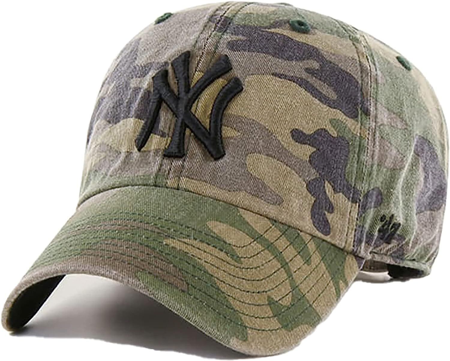 '47 New York Yankees Clean Up Dad Hat Baseball Cap - Camo | Amazon (US)