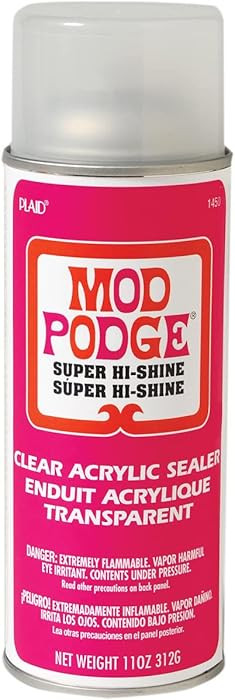 Mod Podge Acrylic Sealer (11-Ounce), 1450 Super Gloss | Amazon (US)