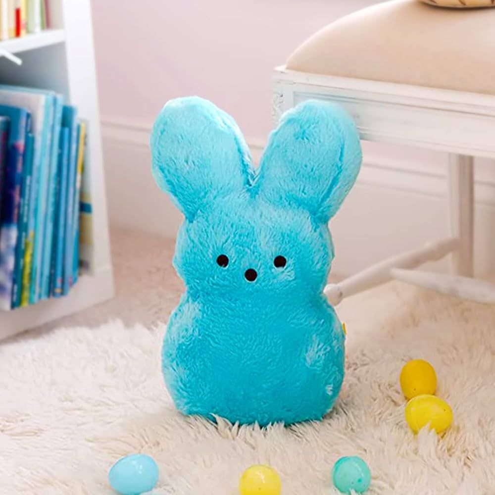 Animal Adventure | Shaggy Bunny Peeps | 15” Collectible Plush | Blue | Amazon (US)