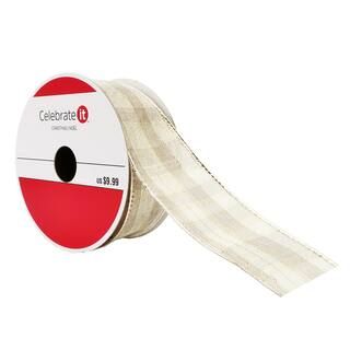 1.5" Wired Plaid Ribbon by Celebrate It™ Christmas | Michaels Stores