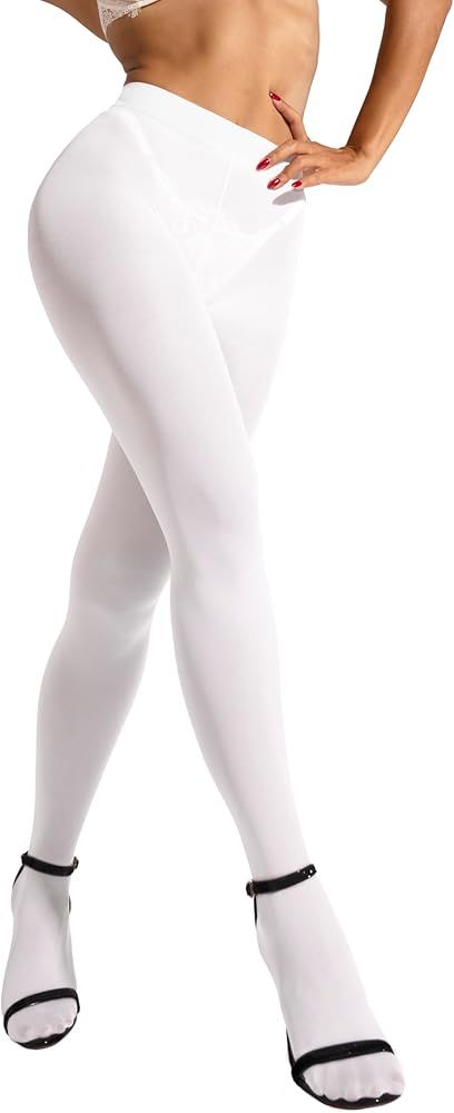 sofsy Opaque Tights for Women [Made in Italy] 29x Solid Color Pantyhose Stockings Nylons - 1/pack... | Amazon (US)