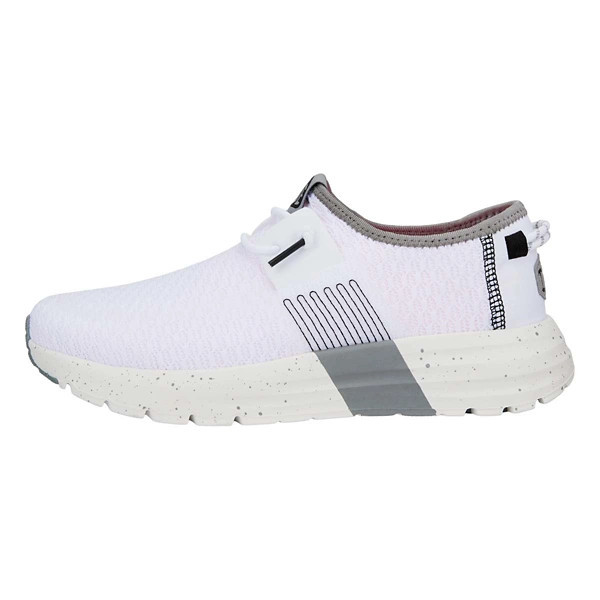 Women's HEYDUDE Sirocco Sport Stripe Shoes Regular 10 White | Scheels