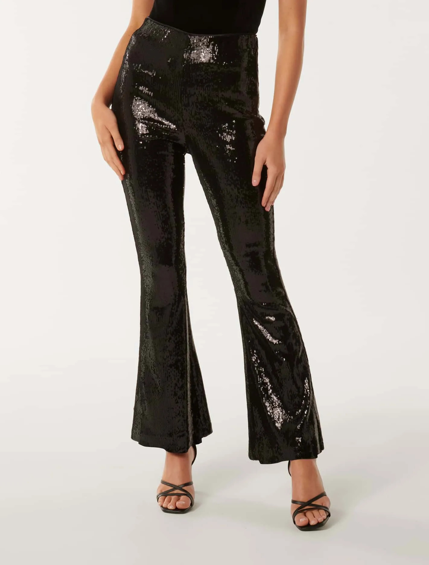 Lilian Sequin Flare Pants | Forever New (AU)